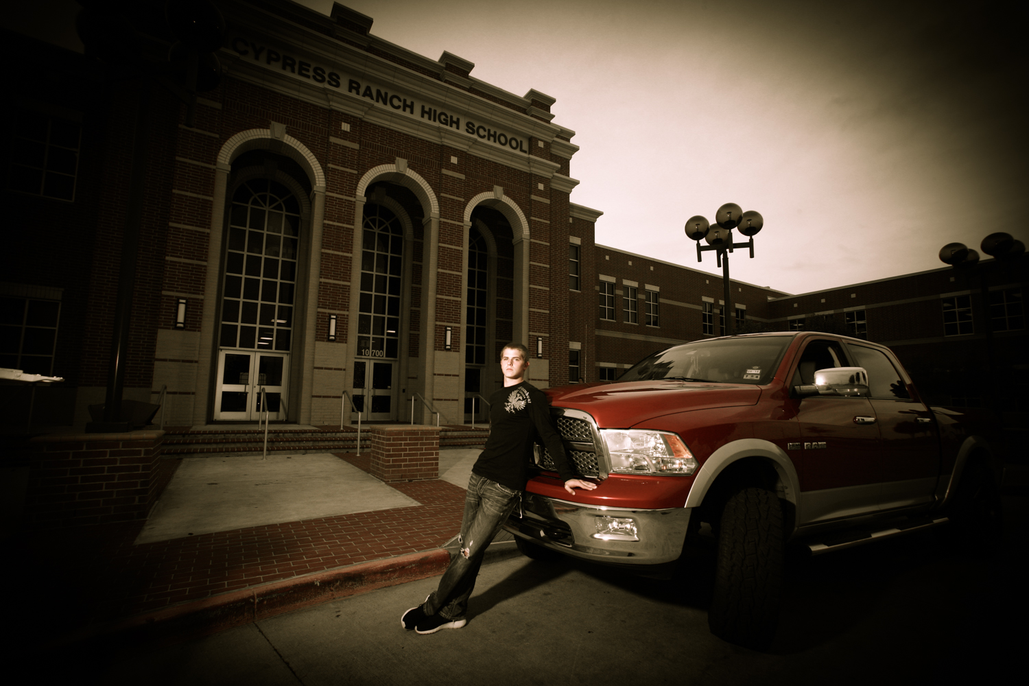 Senior Portrait (On Location With Car) - Guys